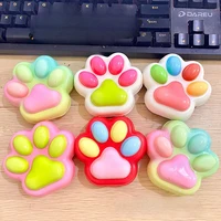 1Pcs Soft Sticky Stress Relief Relax Toys Squeeze Cat Paw Toys Decompressing Pinching Cat Paw PU Slow Rebound Toy 1