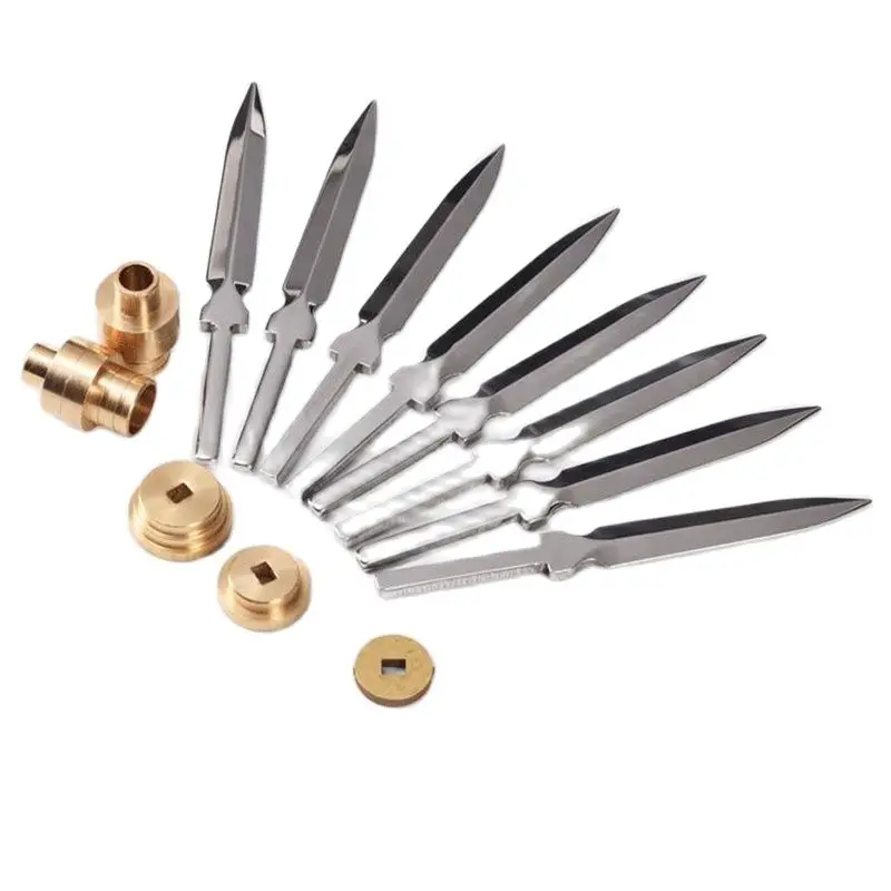5Pcs Tea Knife Blank Puer Knife Cone Stainless Steel Metal Insert Tea, tea cutter