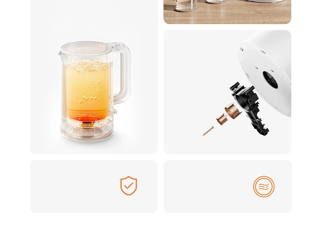 Description Picture 5 of itemNew Iconic Brand Mijia Electric Kettle 3 1.7L Household 304 Stainless Steel 1800W Fast Heating Automatic Power Off Hot Water Kettle