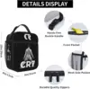 Soccer Lunch Box,Cute Boys Lunch Bag for Soccer Lovers, Reusable Thermal Lunch Box for Women Men Adults School Picnic Work 5