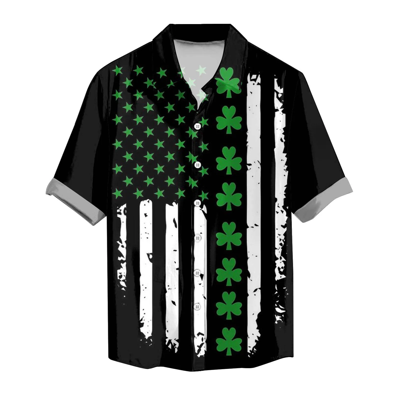 

Men's St. Patricks's Day Digital 3D Printed Short Sleeve Shirt Top Shirt