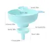 Wide Mouth Kitchen Funnel With Detachable Spouts And Strainers Cooking Canning Funnel For Filling Small Bottles 6