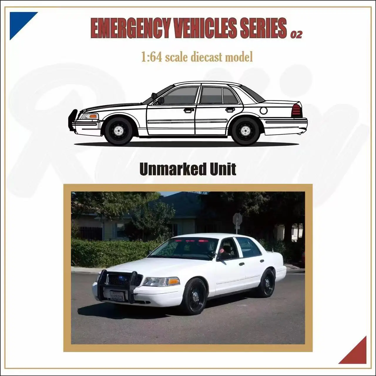 Rollin 1:64 Ford CV Interceptor Victoria Crown Emergency