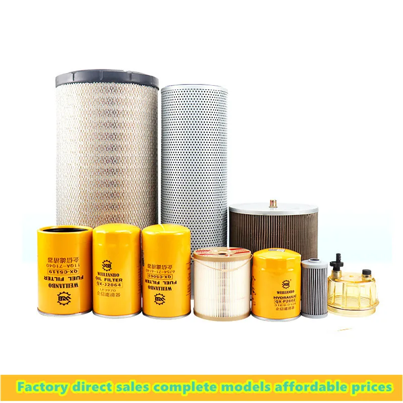 

For Hyundai 225VS excavator oil filter diesel filter air filter hydraulic oil return oil inlet pilot filter maintenance filter