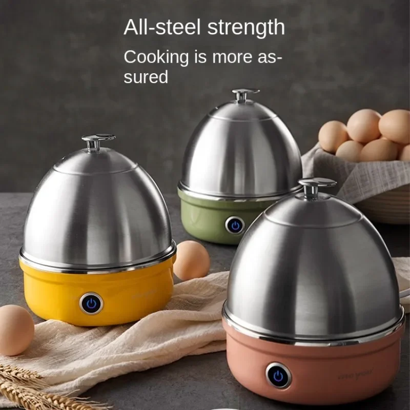 Mini Máquina de Café de Máquina de Ferver de Ovo Egg Steamer Desligar Automático Doméstico 220v Aço Inoxidável