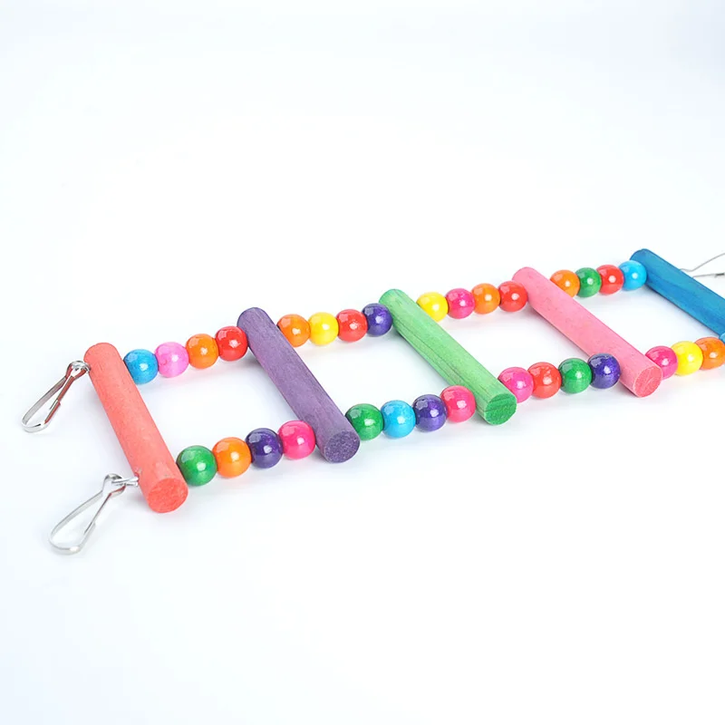 Parrot Toy Bird Toy Bird Swing Toy Bird Toys Set Swing Chewing Training Toys Small Parrot Hanging Hammock Parrot Cage Bell Perch with Ladder Pet Supplies