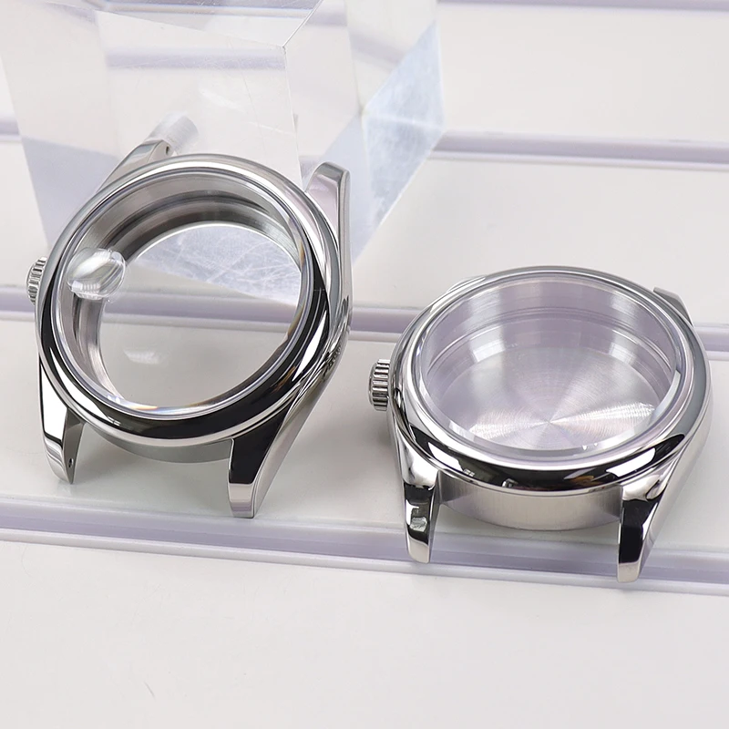 Luxury 316L Stainless Steel Watch Case with Oyster Perpetual Design, 28.5mm Dial Size