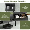 Wood Lift Top Coffee Table with Hidden Compartment and Large Storage Shelf, Lift Tabletop Dining Center Table 5