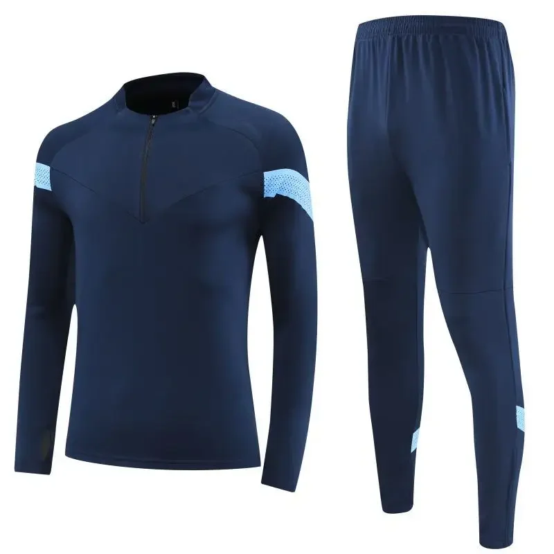 Soccer Jersey Adult Child Football Jersey Suit Boys Long Sleeve Sports Shirt Tight Training Sportsuit