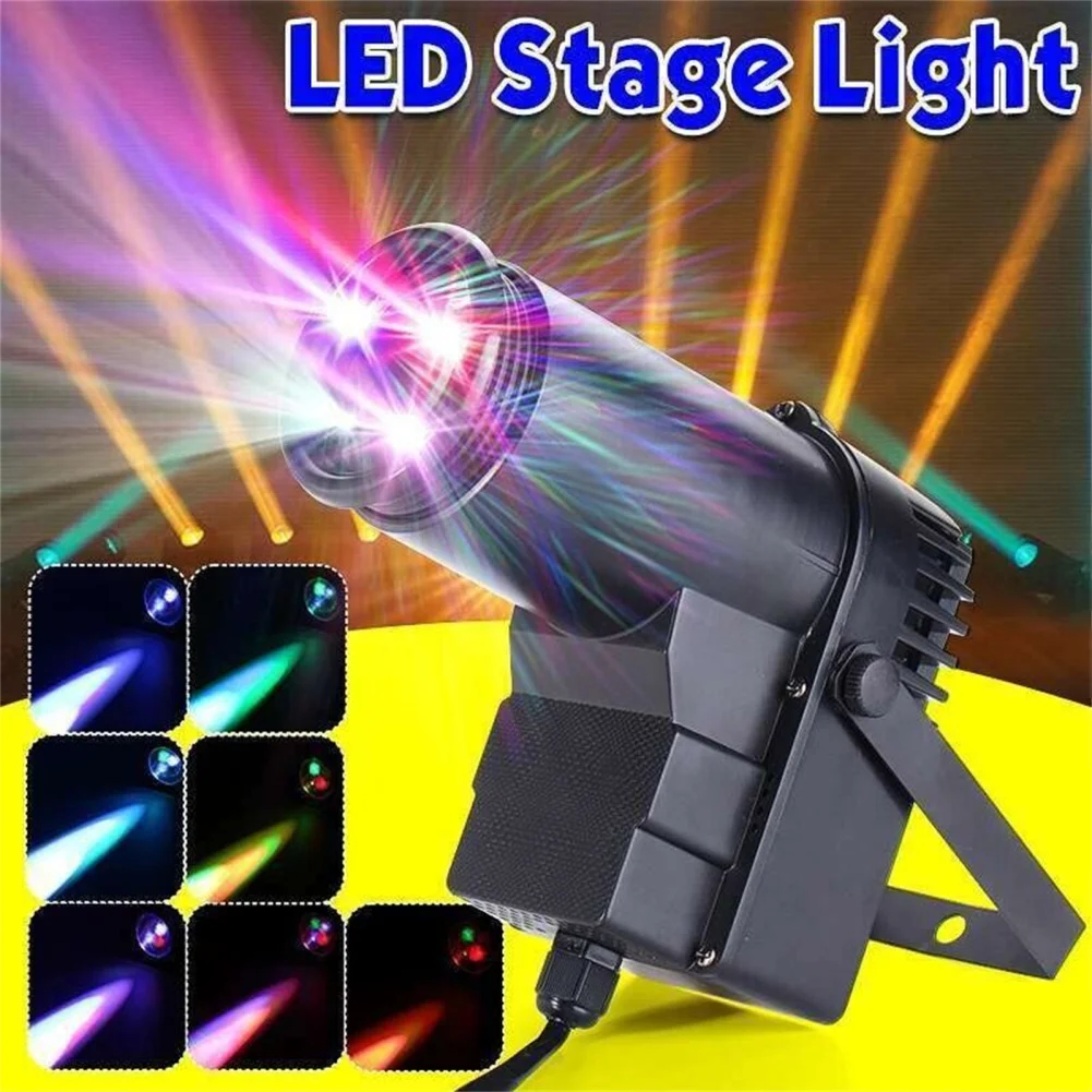 

30W Led Ball Party Lights With Stand DMX512 Voice Controlled 360° Rotating Stage Strobe Lamp Spotlight