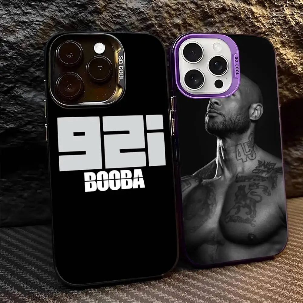 Colorful Matte Phone Case Featuring Rapper B-Booba Design
