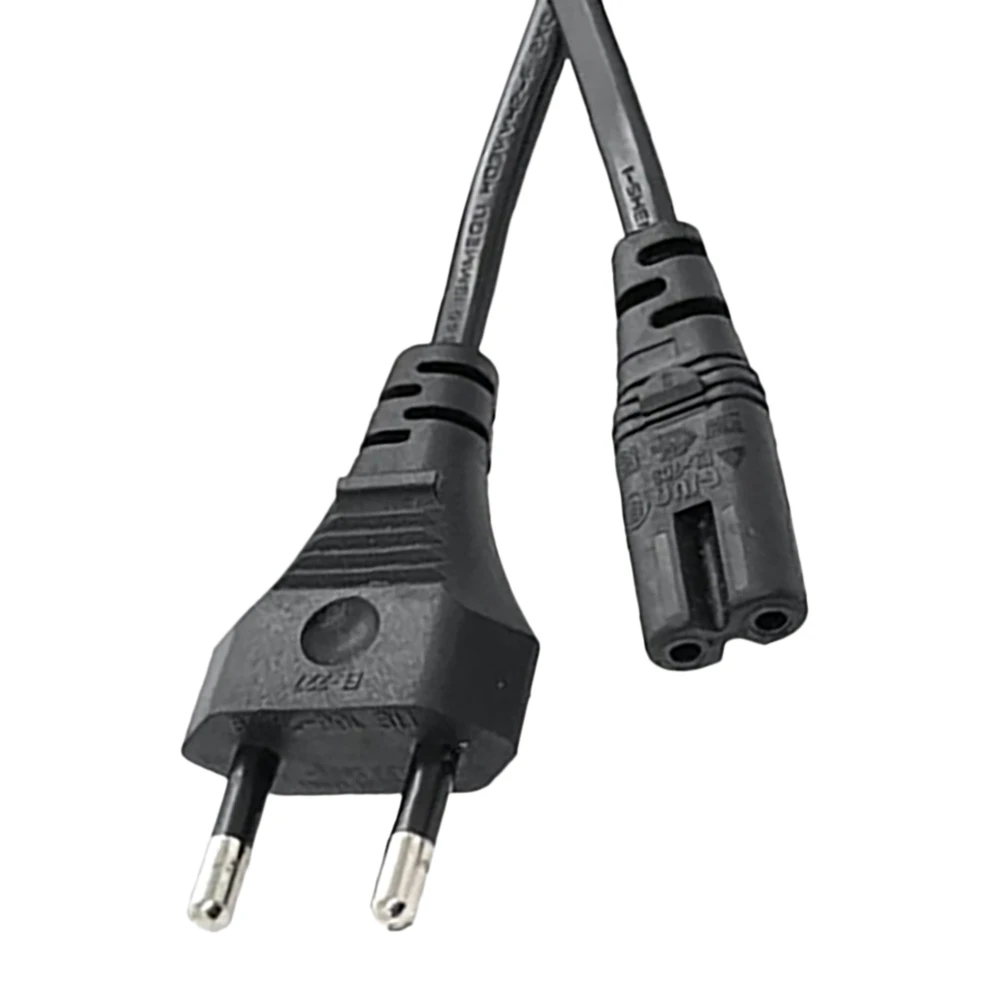 X12A Universal Power Cable 1.5M 2-Hole Charging Cable 8-Character Tail for LED LCD TV Samsung Printer Power Cord EU Plug