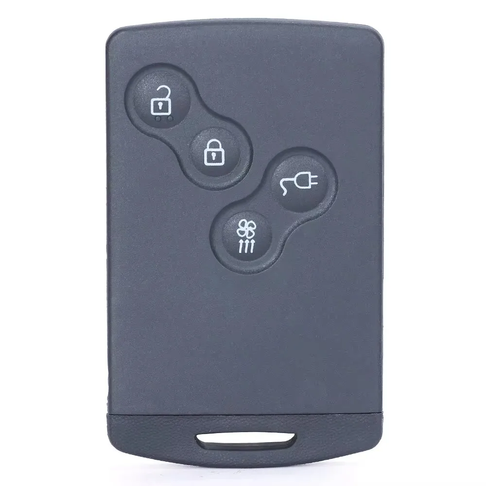 KEYECU Replacement Smart Card Remote Key Shell Case 4B For Renault Zoe Megane III Fluence Laguna III Scenic 2009-2015 285975779R