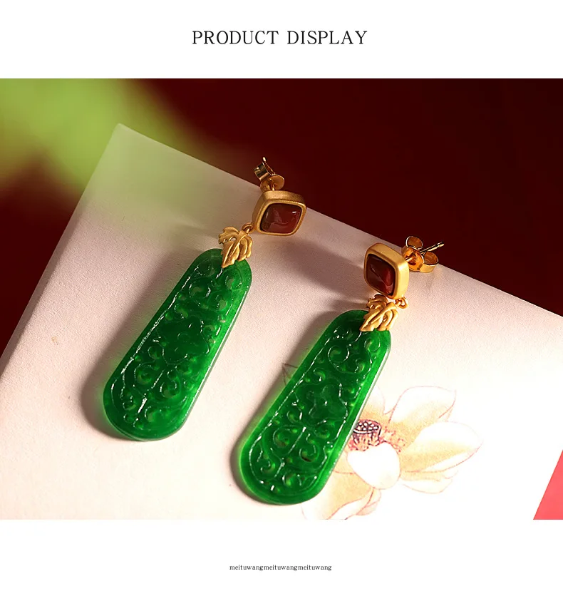 Silver Iron Dragon Lucky Cloud Shaped Earrings