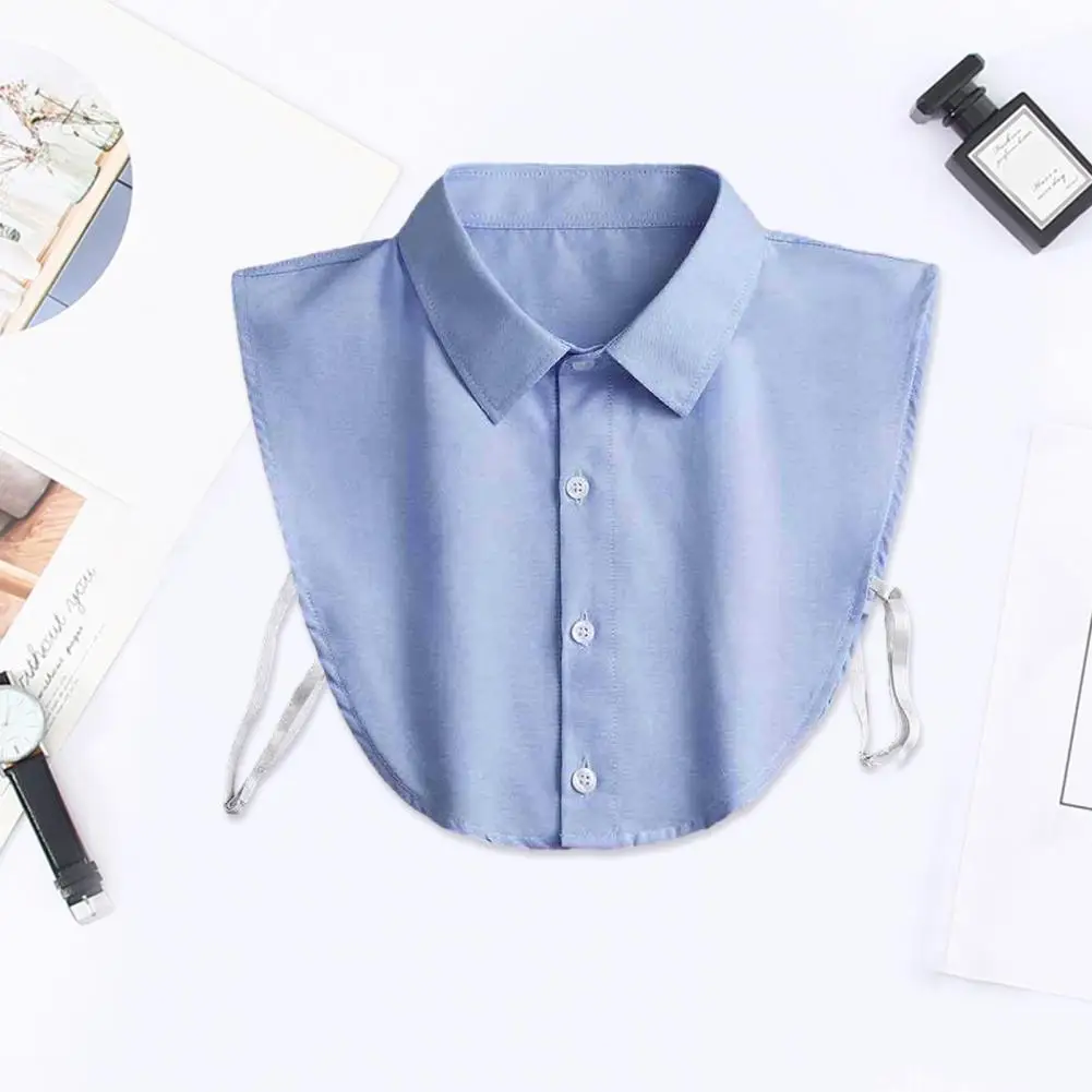 False Collar Women Cotton Fake Collar Blouse Vintage Solid Detachable Shirt Collar False Lapel Blouse Top Women Clothes Accessories