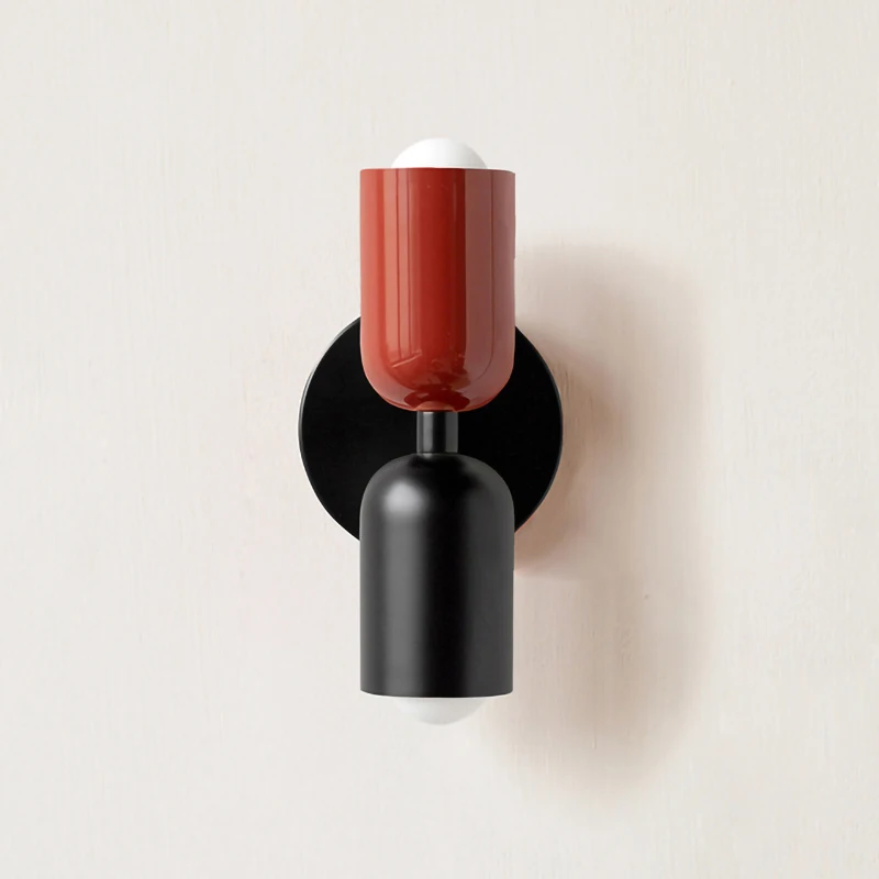 Nordic Wall Lamp Double Heads minimalist Modern LED Wall Light Colorful Sconces Indoor Lighting Room Decor Bedroom Bedside wall sconces light,led wall lamp,wall lamp