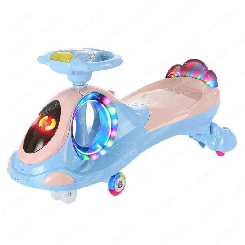 

Children's Luge Anti-Flip Mute Universal Wheel Baby Swing Walker Car Adults Can Sit