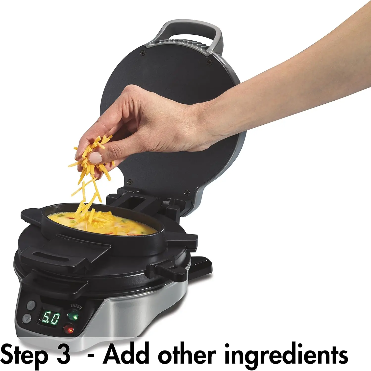 Beach, Silver 25495 Breakfast Burrito Maker, 9.8 x 8.7 x 5.6 inches 4