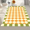 Checkered Area Rug Living Room Non-slip Entrance Door Mat Sofa Table Large Area Carpets Bedroom Bedside Floor Mat Home Decor Rug 4