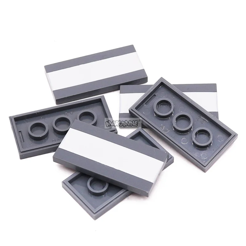 Marumine 50PCS Road Crosswalk MOC Blocks City Street View Accessories 87079 Compatible Town Traffic Zebra Building Brick Parts 4