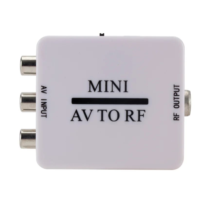 Mini RCA AV to RF Video Adapter Converter 67.25/61.25MHz