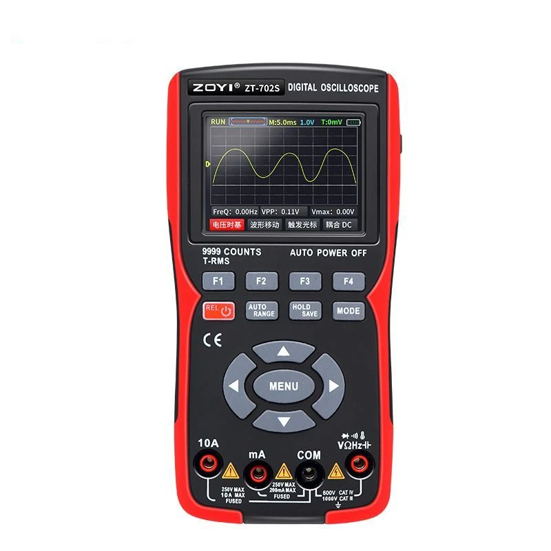 Zoyi Zt-702S Palmare Schermo A Colori Oscilloscopio Digitale Multimetro Strumento Di Riparazione Automatica Oscilloscopio Anti-Combustione