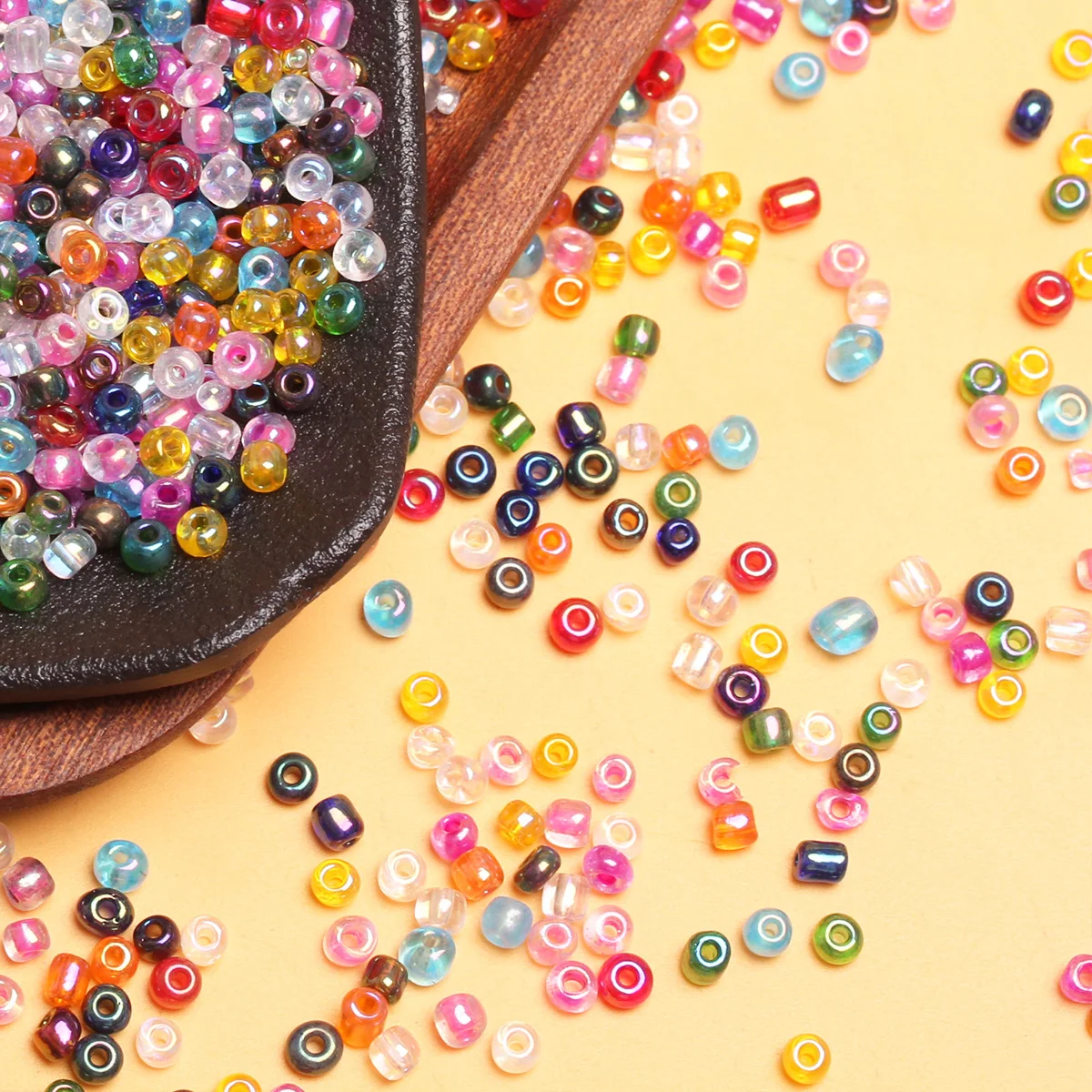 450g/pack 2mm/3mm/4mm Spacer Loose Glass Round Seed Beads  Jewelry Making Earring Keychain DIY Craft Accessories Wholesale