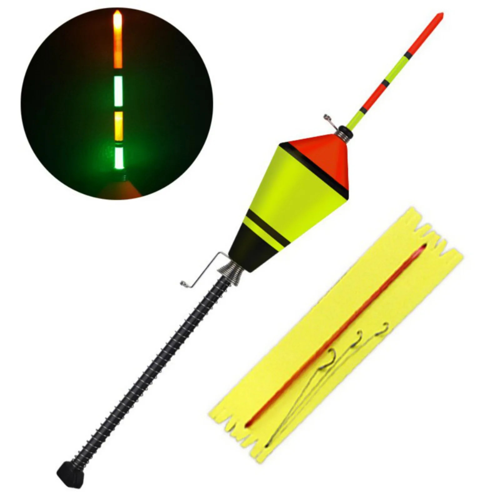 Portable Luminous Automatic Fishing Float Hooks Fishing Accessories Fast Fishing Bobber Set Fishing Float Device