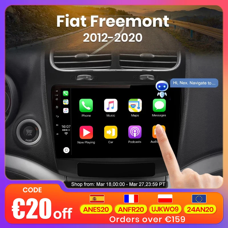 Autoradio Dodge Journey - Fiat Freemont 2012 – 2020 | TV SAT Multimédiá