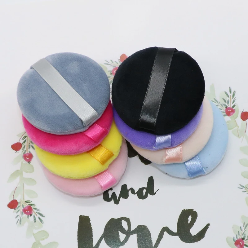 OGEYERO Facial Powder Foundation Puff Professional Round Shape Portable Soft Cosmetic Puff Makeup Foundation Sponge Beauty Too 4