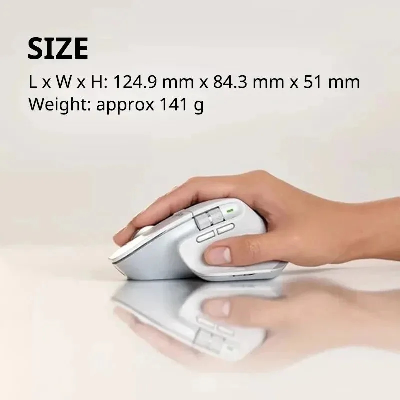 새로운 로지텍 MX 마스터 3S 무선 마우스 8000 DPI 블루투스 오피스 마우스레이저 정밀 2.4GHz 노트북 PC용 인체공학적 디자인