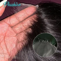 Phashion HD 13x6 13x4 dentelle frontale droite pré plumée 4x4 5x5 6x6 suisse fermeture complète seulement noir naturel 100% Remy cheveux humains 1