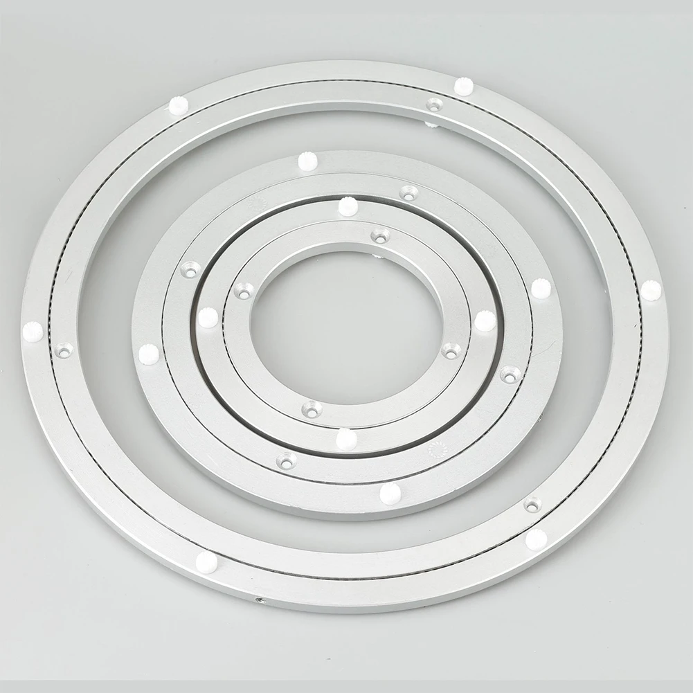 12-39cm Rotating Bearing Turntable Lazy Susan Base Aluminum Alloy For Kitchen Round Dining Table Heavy Duty Lazy Susan Base rotating storage organizer rotating stand
