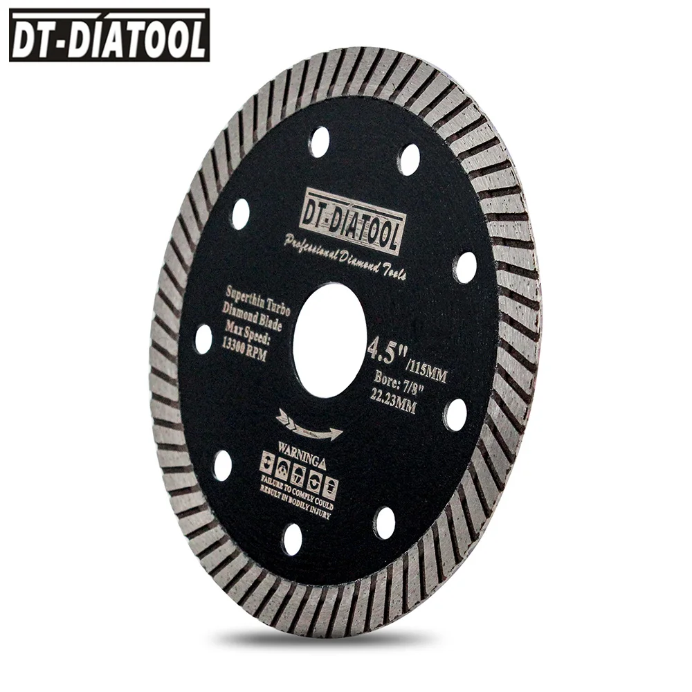 Diatool 1pc 3/105 stücke diamant sägeblatt fliesen porzellan schneid scheibe dia 115/125/mm schneid rad marmor fliesen granit