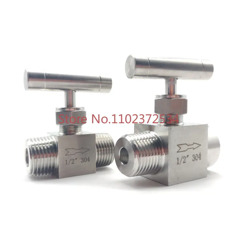 

Customized 304 stainless steel inner and outer wire needle valve outer wire control valve high pressure slotted handle 4 points