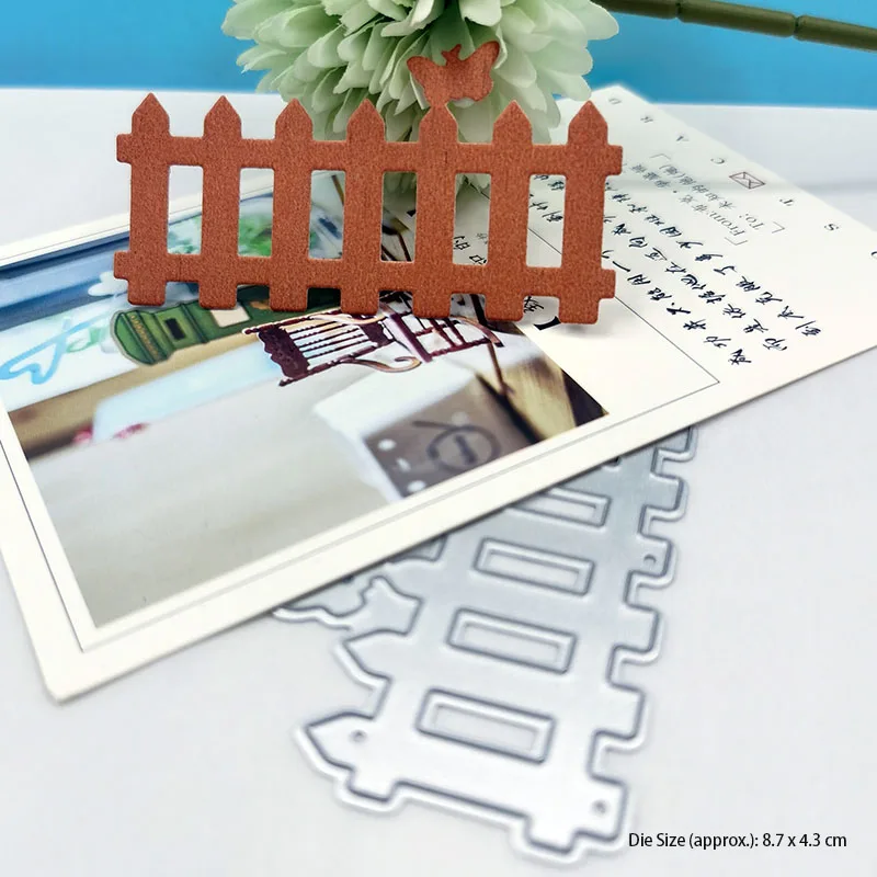 

Metal Cutting Dies Cut Mold Fence Decoration Scrapbook Paper Craft Knife Mould Blade Punch Stencils