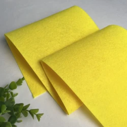 Versatile Soft Felt Fabric Sheet for DIY Crafts and Sewing Projects - Multiple Color Options (1pc Lemon yellow)