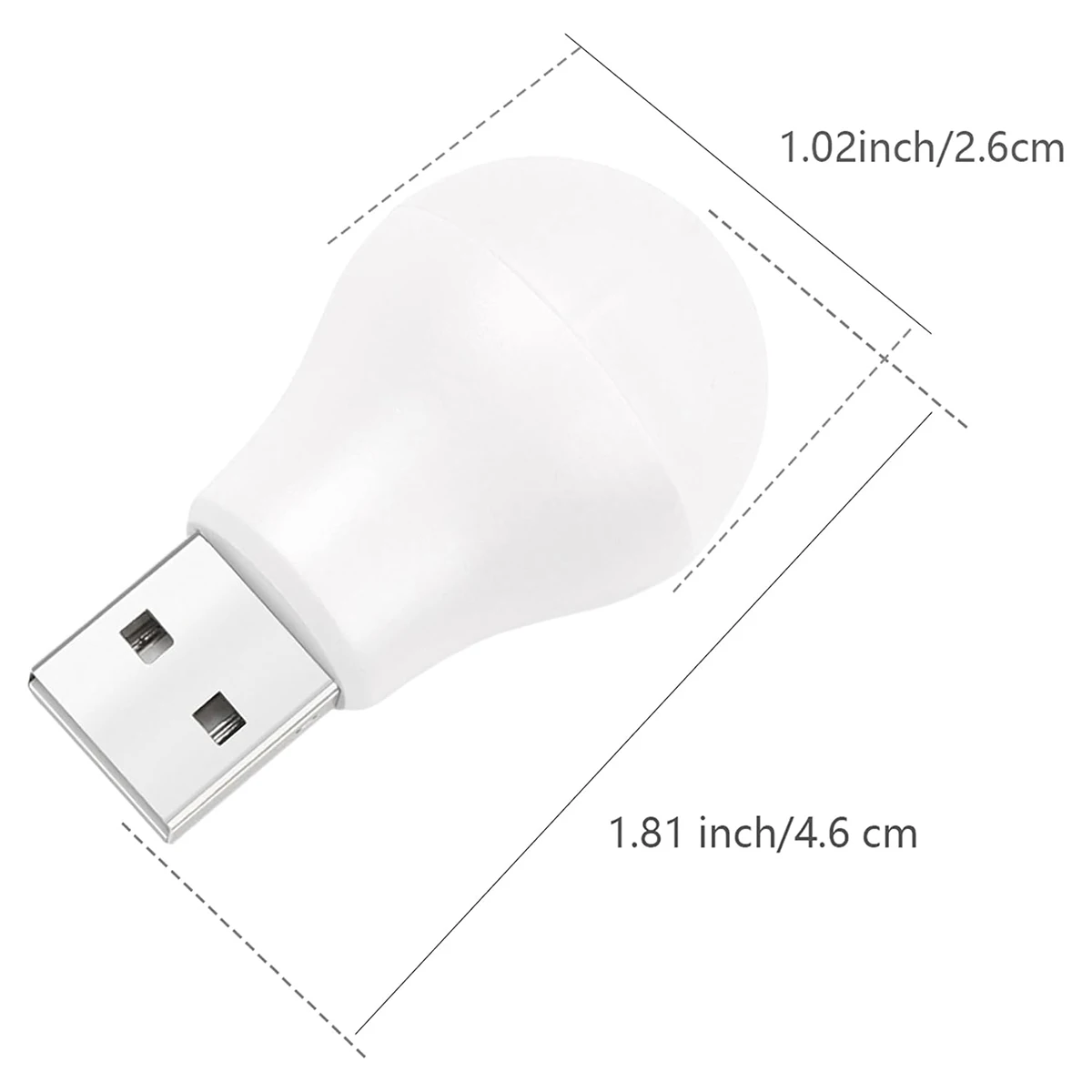 Mini USB Night Light Book Night Light Reading Cool White LED Lights Portable Home USB Eye Protection Computer Powered Desk Lamp