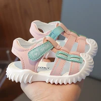 Summer Sandals For Children PU Leather Breathable Sandals For Girls Soft-soled Hollow Out Sport Sandals For Kids Boys Shoes 1
