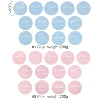 13pcs Baby Milestone Cards Acrylic Number Monthly Memorial Newborn Photography Props Accessories For Newborn Birth Day Gifts 6