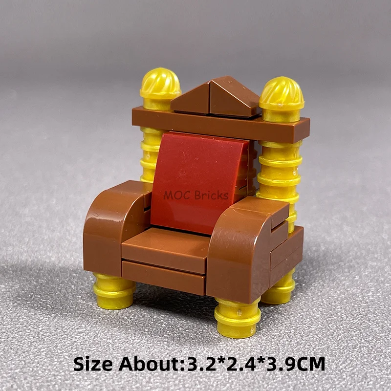 MOC 벽돌 회전 의자 2x2 4cm 그림 좌석 집 가구 액세서리 빌딩 블록 4079b 조립 어린이 장난감