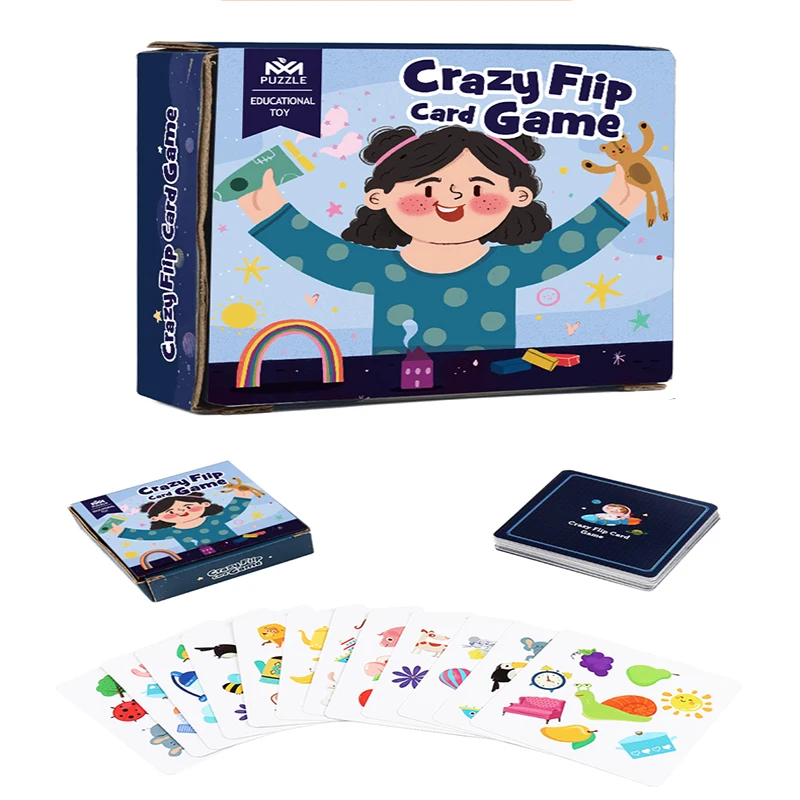 Board Game Children's Fun Board Game Bump Card Game Memory Training Matching Card Cognitive Enlightenment Concentration Education Toy