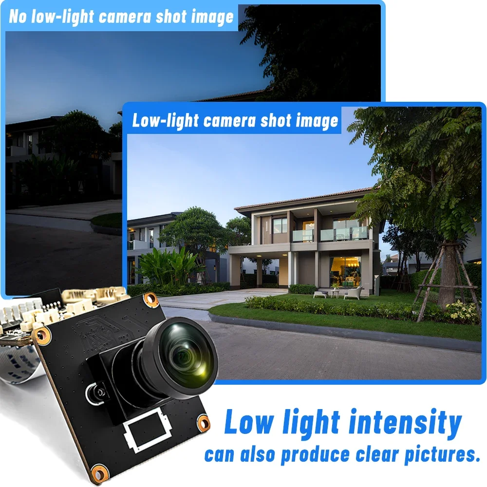 4K 30FPS POE IP Camera 8MP Webcam Board IMX415 CMOS With No Distortion Lens Supp