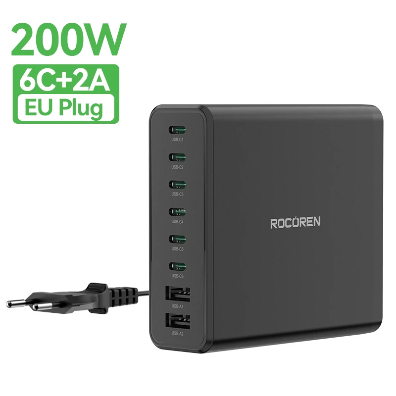 Roccar 200W USB C Charger