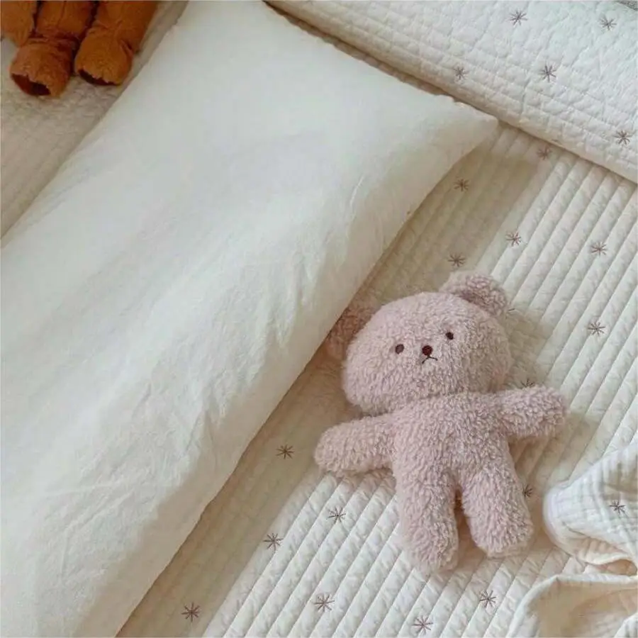 ins baby long pillow crib sleeping pillow plug bed seam bed surround baby comfort leg clamp side sleeping pillow 2