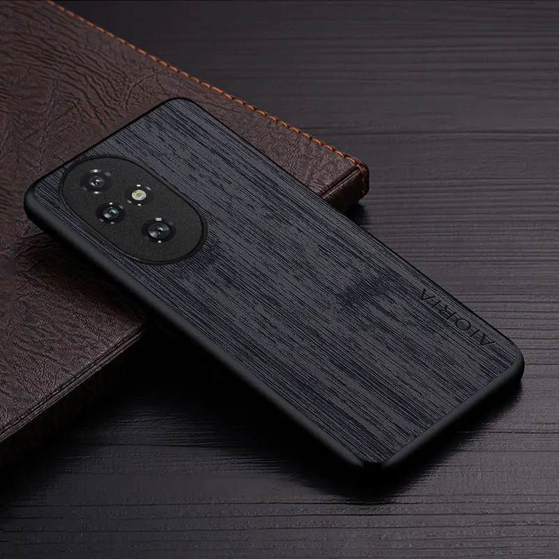 Luxurious Bamboo Wood Pattern Leather Phone Case - Elegant and Durable Protection