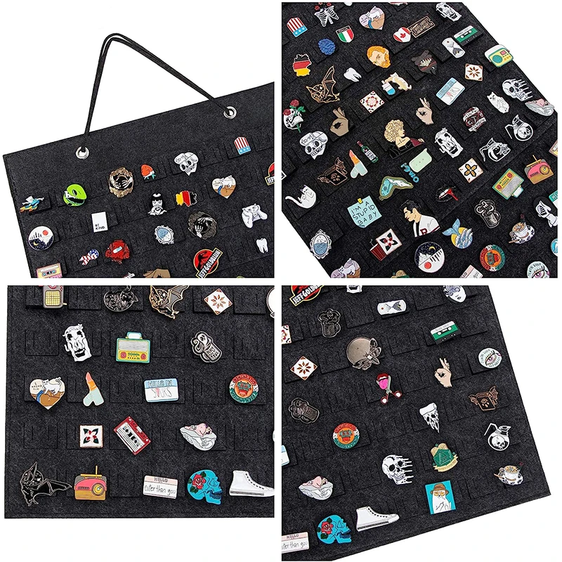 Earrings Hanging Organizer Wall Earring Holder Soft Felt Hanger For Jewelry Necklace Earring Ring Stud Display Holder