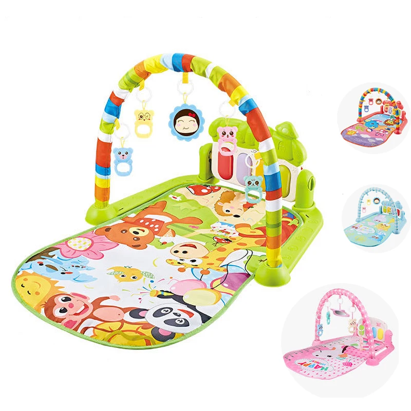 Musical Playmat Baby Activity Gym Music Rack Kid Rug Puzzle Carpet Piano Keyboard Infant Crawling Game Pad Toy Gift
