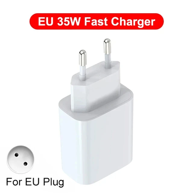 PD 35W USB-C Fast Charging Adapter with Type-C Cable - Premium Phone Charger Accessory