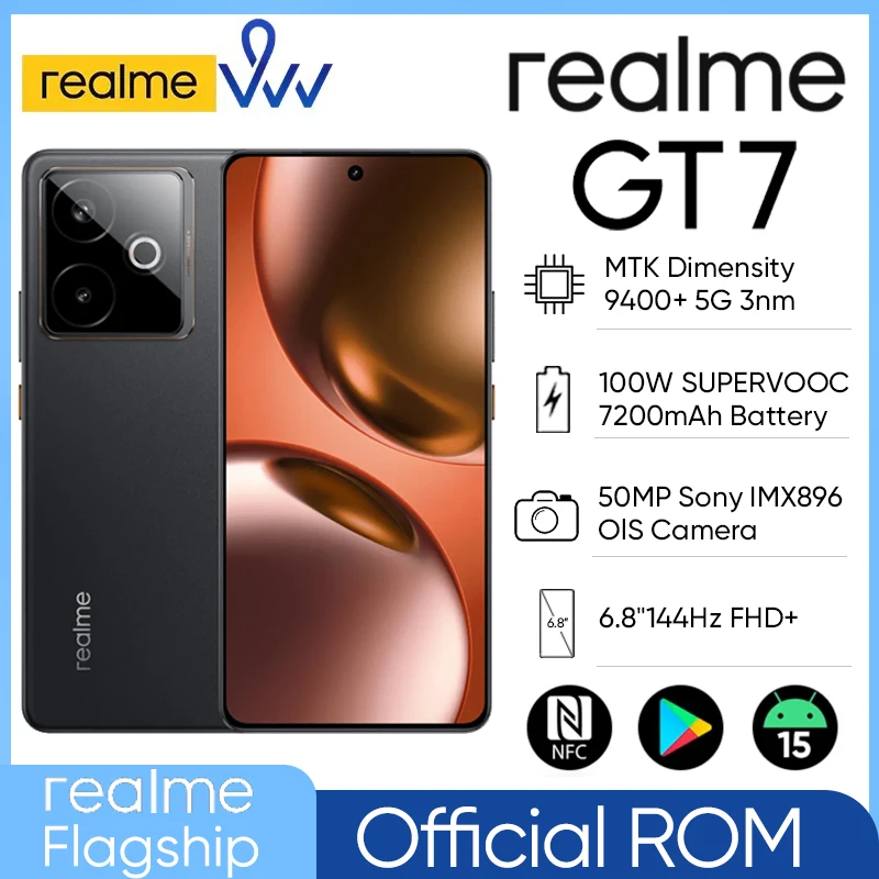 Origianl Official Rom realme GT 7 5G MTK Dimensity 9400+ 6.8